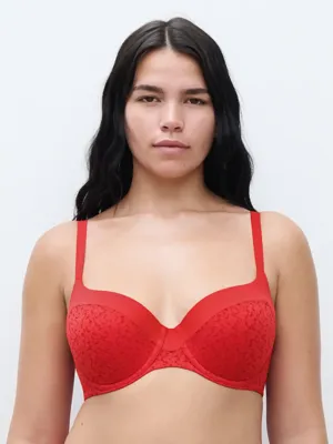 T-shirt Beugel Bh - Sepia- Norah -Voorgevormde bh met naadloze cups - 75B - Rood - 75B - 75B - 75B - 75B - 75B - 75B - 75B - 75B