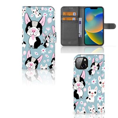 iPhone 14 Plus | Telefoonhoesje | Met pasjeshouder | Hondjes iPhone 14 Plus | Telefoonhoesje | Met pasjeshouder | Hondjes