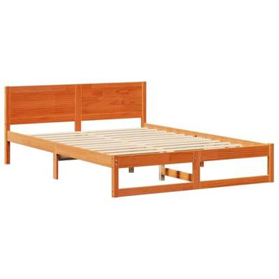 Bedframe Wasbruin 160 x 200 cm Massief grenenhout