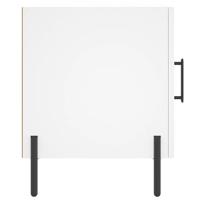 Nachtkastjes 2 st 40x40x50 cm bewerkt hout wit - thumbnail