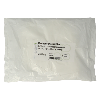 Softhand Onderzoekshandschoen soft polyester heren 100 Stuks Softhand Onderzoekshandschoen soft polyester heren 100 Stuks