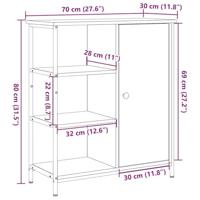 Dressoir Oudhout 70 x 30 x 80 cm - thumbnail