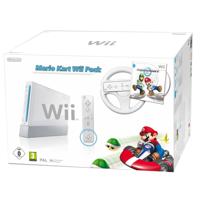 Nintendo Wii (White) + Mario Kart Wii + Wii Wheel (boxed) - thumbnail