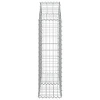 Schanskorf gewelfd 100x30x100/120 cm gegalvaniseerd ijzer - thumbnail