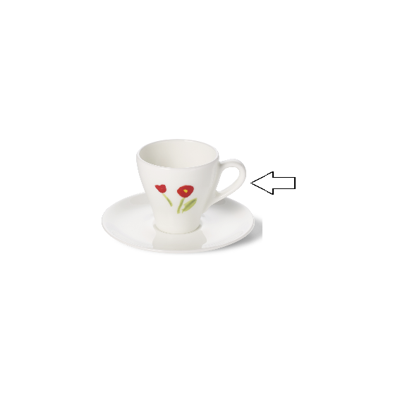 DIBBERN - Impression Red Flower Classic - Espressokop Classico 0,11l