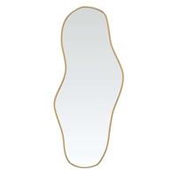 Wandspiegel 100x45 cm goudkleurig - thumbnail