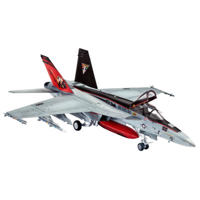 Revell model set f/a-18e super hornet vliegtuig - incl. basiskleuren verf Revell model set f/a-18e super hornet vliegtuig - incl. basiskleuren verf
