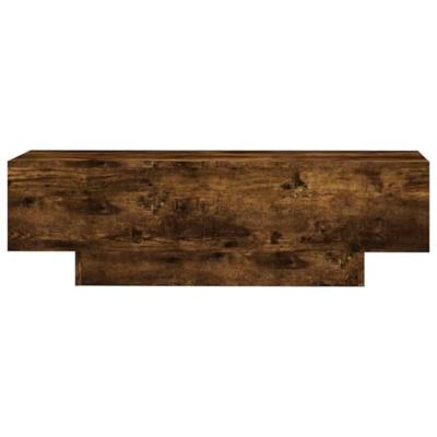 Salontafel 100x49,5x31 cm bewerkt hout gerookt eikenkleurig Salontafel 100x49,5x31 cm bewerkt hout gerookt eikenkleurig