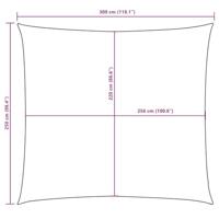 VidaXL Zonnescherm rechthoekig 2,5x3 m oxford stof crèmekleurig - thumbnail