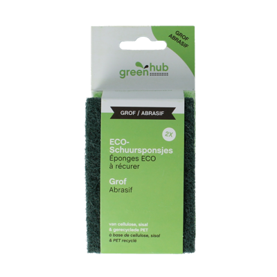 Schuursponsjes grof eco 2 Stuks