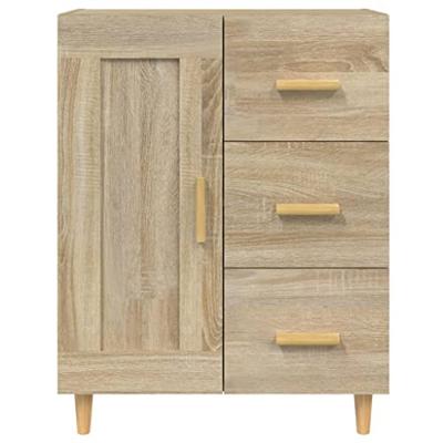 Dressoir 69,5x34x90 cm bewerkt hout sonoma eikenkleurig Dressoir 69,5x34x90 cm bewerkt hout sonoma eikenkleurig