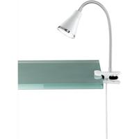 LED Klemlamp - Trion Arora - 3W - Warm Wit 3000K - Glans Wit - Kunststof - thumbnail