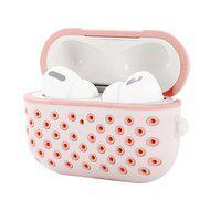 AirPods Pro / AirPods Pro 2 siliconen hoesje Holow series - Met bevestigingsclip - Roze - thumbnail