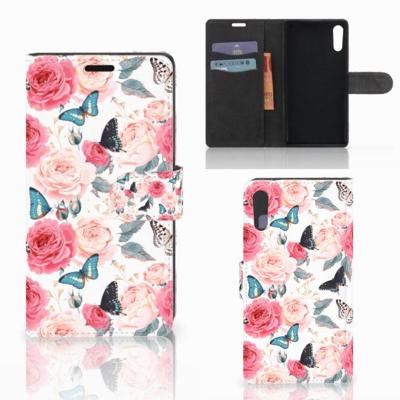 Sony Xperia XZ | Sony Xperia XZs Hoesje Butterfly Roses