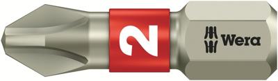 Wera 3851/1 TS Bits Phillips, RVS, PH 2 x 25 mm - 1 stuk(s) - 05071011001