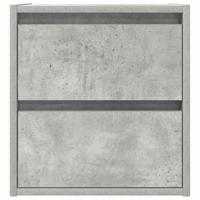Nachtkastjes 2 st wandgemonteerd 38x34x40 cm betongrijs - thumbnail