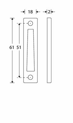Sluitplaat tbv raamboom MGO