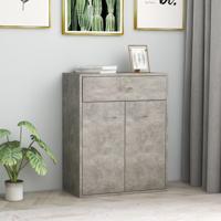 VidaXL Dressoir 60x30x75 cm bewerkt hout betongrijs - thumbnail