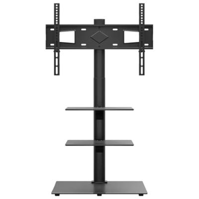 Tv-standaard hoekmodel 3-laags voor 32-65 inch zwart