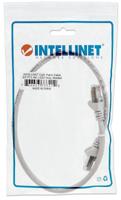 Intellinet 733212 RJ45 Netwerkkabel, patchkabel CAT 6 S/FTP 0.50 m Grijs Vergulde steekcontacten 1 stuk(s) - thumbnail