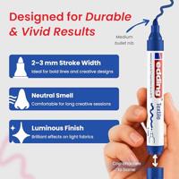 Textielmarker edding 4500 rond 2-3mm blauw | 10 stuks - thumbnail