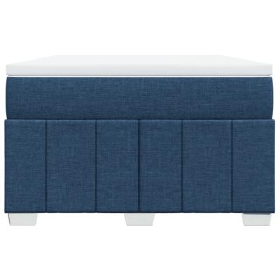 Boxspring met matras stof blauw 120x200 cm - thumbnail