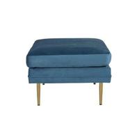 Nohr Hocker 'Tylan' Velvet, kleur Blauw - thumbnail