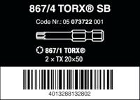 Wera 867/4 Z SB TORX® Bits, 20 x 50 mm - 1 stuk(s) - 05073722001 - thumbnail
