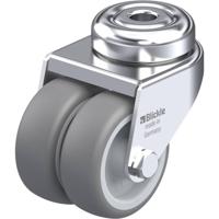 Blickle LMDA-TPA 50G Dubbel zwenkwiel Wieldiameter: 50 mm Draagvermogen (max.): 80 kg 1 stuk(s) - thumbnail