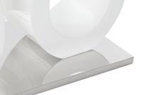 Hoofdtafel DKD Home Decor Wit Transparant Hout Kristal Hout MDF 110 x 60 x 45 cm - thumbnail