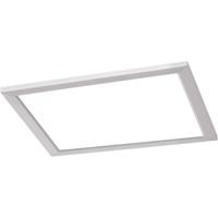 LED Plafondlamp - Plafondverlichting - Trion Povino - 15W - Warm Wit 3000K - Dimbaar - Vierkant - Mat Nikkel - Aluminium - thumbnail