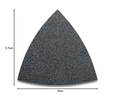 Fein 63717081018 Deltaschuurpapier Met klittenband, Ongeperforeerd Korrelgrootte (num) 40 Hoekmaat 80 mm 50 stuk(s)