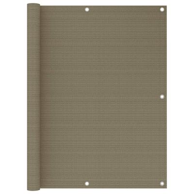 VidaXL Balkonscherm 120x600 cm hdpe taupe