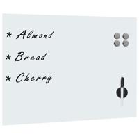 VidaXL Whiteboard voor aan de wand magnetisch 80x60 cm glas - thumbnail