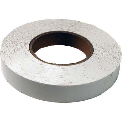 Etiket | Confectie-etiket | karton | 26x30mm | wit | rol à 2000 stuks