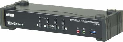 ATEN CS1924M KVM-switch 4 poorten DisplayPort, HDMI Muis, Toetsenbord, USB 4096 x 2160 Pixel