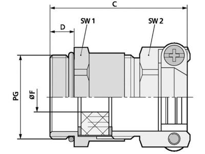 LAPP 52005570 Wartel PG29 Messing Messing 10 stuk(s)