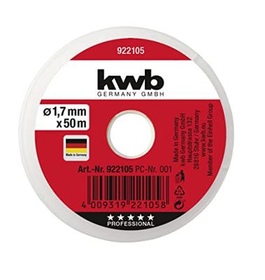 kwb 922105 Muursnoer 1,7 mm Wit 50 m