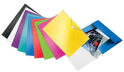 Leitz WOW elastomap met 3 kleppen, uit PP, ft A4, rood