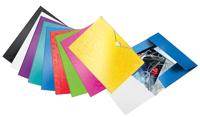 Leitz WOW elastomap met 3 kleppen, uit PP, ft A4, paars - thumbnail