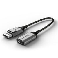 ALOGIC ULDPHDA-SGR video kabel adapter 0,2 m DisplayPort HDMI Zwart, Zilver - thumbnail
