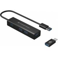 Conceptronic HUBBIES06B interface hub USB 3.2 Gen 1 (3.1 Gen 1) Type-A 5000 Mbit/s Zwart - thumbnail