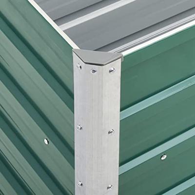 VidaXL Plantenbak verhoogd 240x40x77 cm gegalvaniseerd staal groen VidaXL Plantenbak verhoogd 240x40x77 cm gegalvaniseerd staal groen