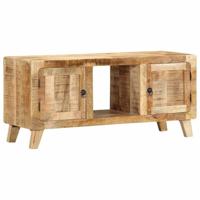 Tv-meubel 105x46x32 cm massief ruw mangohout - thumbnail