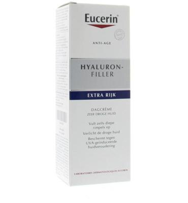 Eucerin Hyaluron-Filler Extra Rijk Dagcrème Anti Age en Rimpels Zeer Droge Huid 50ml