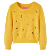 VidaXL Kindertrui gebreid 104 okerkleurig - thumbnail