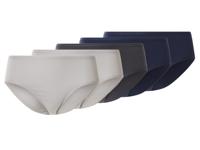 esmara Set van 5 dames hipsters (marineblauw/donkergrijs/grijs, L (44/46)) - thumbnail