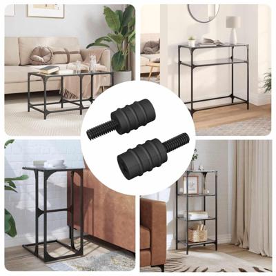 Standoff Schroef 2 pcs Zwart M4 Rubber en Staal