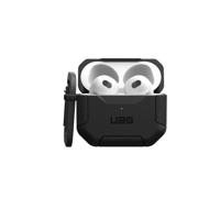 Urban Armor Gear Scout Case voor de Apple AirPods (3e generatie 2021) Case [Wireless Charging compatible/Status LED zichtbaar, gestructureerde TPU, afneembare karabijnhaak] zwart - thumbnail