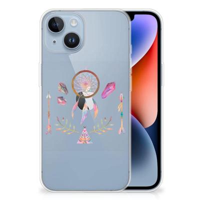 Apple iPhone 14 Telefoonhoesje met Naam Boho Dreamcatcher Apple iPhone 14 Telefoonhoesje met Naam Boho Dreamcatcher